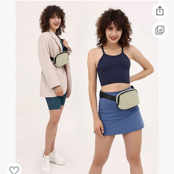 Lot of 2 ODODOS Unisex Mini crossbody Belt Bag in Khaki - Picture 9 of 10